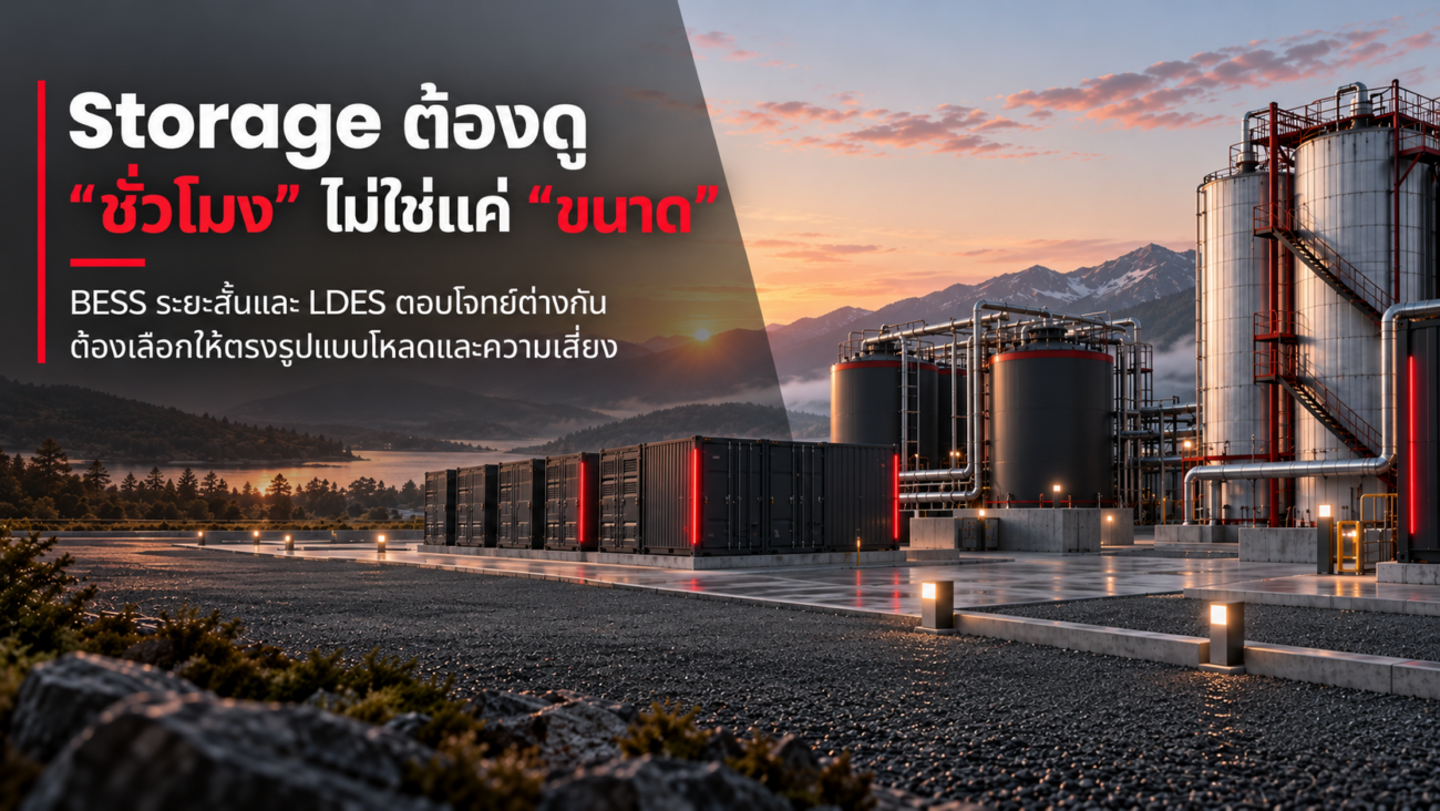 BESS vs LDES เลือกอย่างไรให้เหมาะกับธุรกิจ
